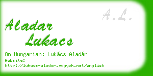 aladar lukacs business card