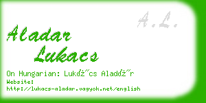 aladar lukacs business card